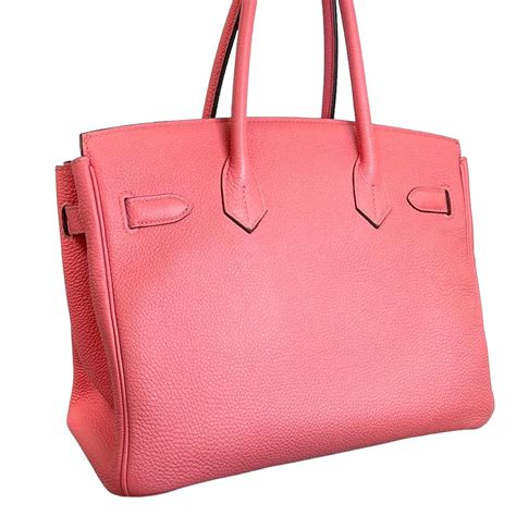 HERMES Togo BIRKIN 30 Rose Lipstick 